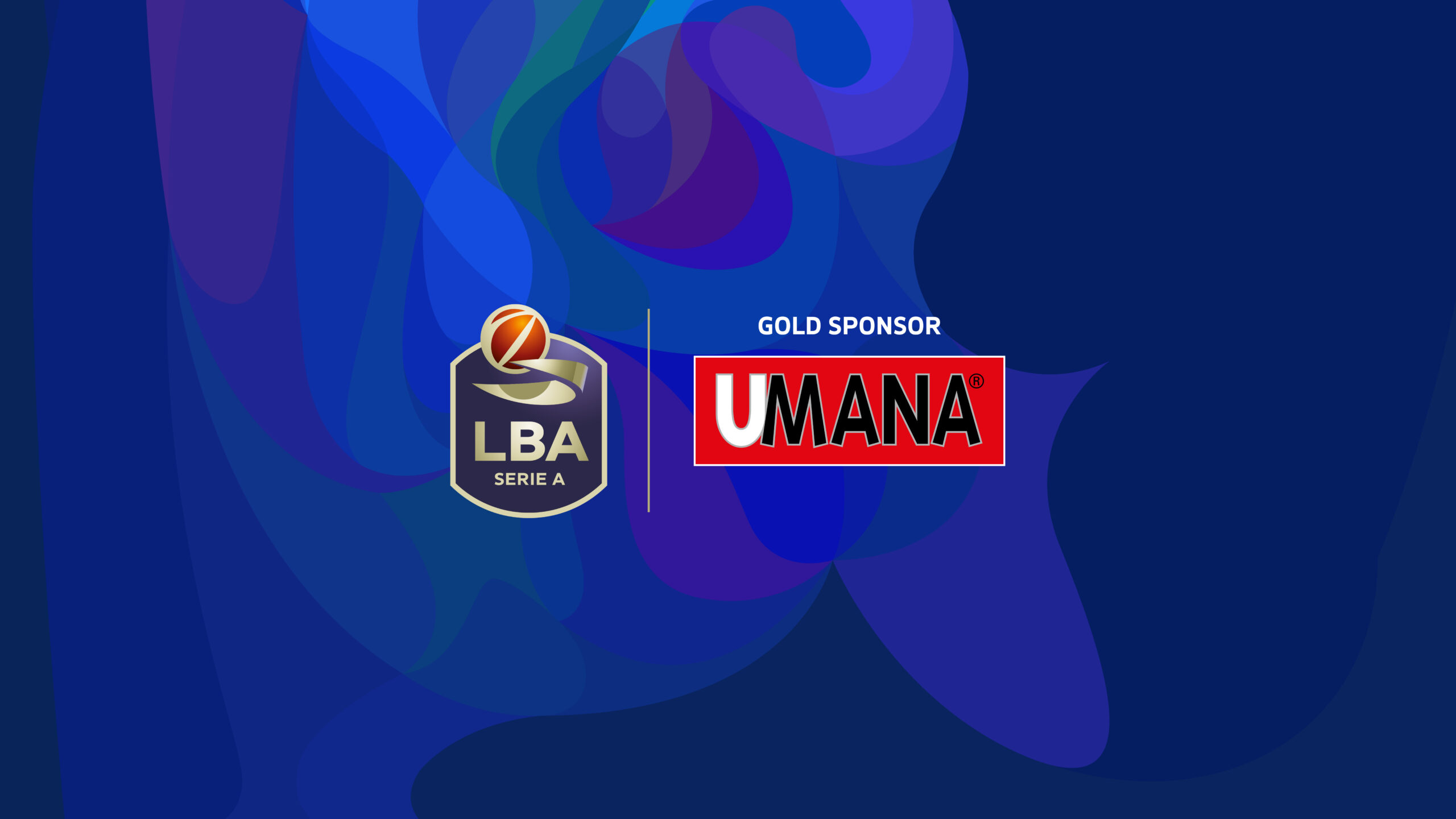 Logo Umana e LBA su sfondo blu
